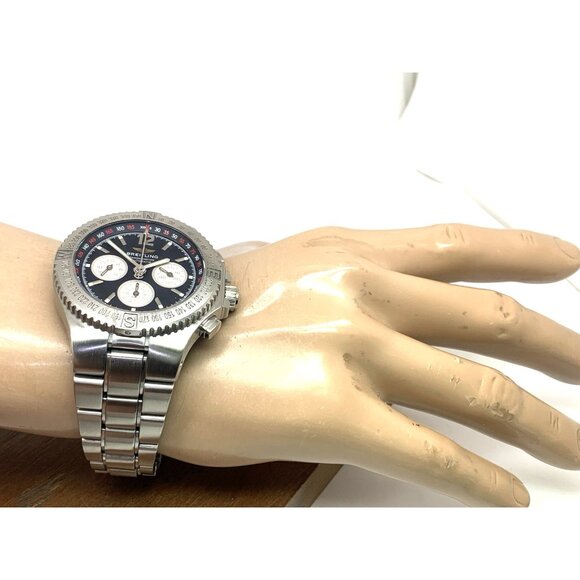 Breitling Men's Watch A39363 Hercules Swiss Automatic Chronograph Black Dial - Picture 4 of 14
